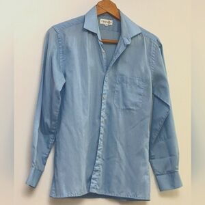 Christian Dior Blue Striped Button Down Shirt